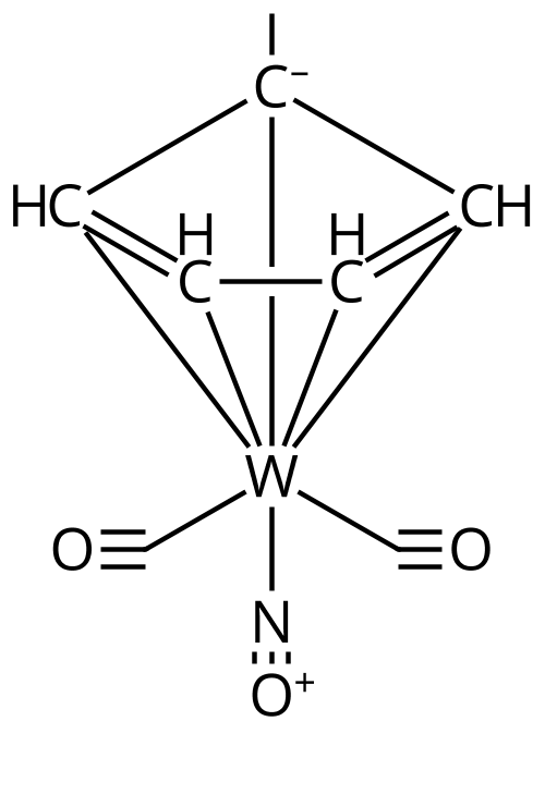 (n5-methylcyclopentadienyl)dicarbonylnitrosyl tungsten Chemical Structure